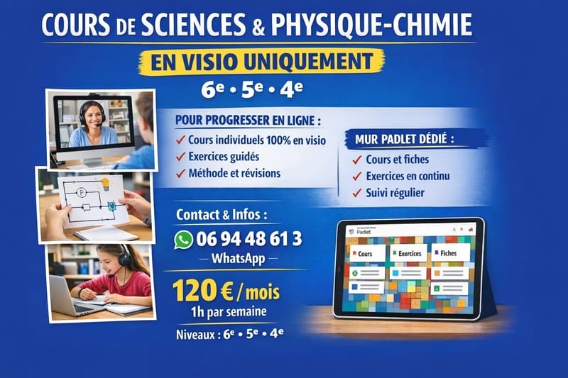 SCIENCES  & PHYSIQUE CHIMIE