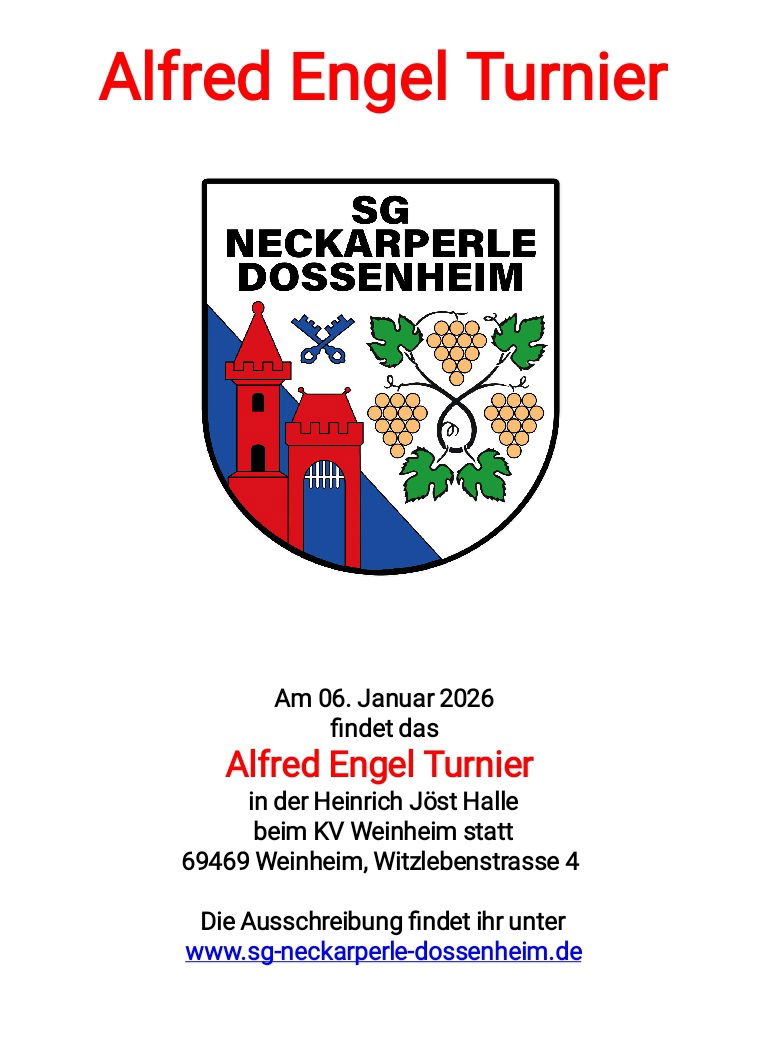 Alfred Engel Turnier 2026