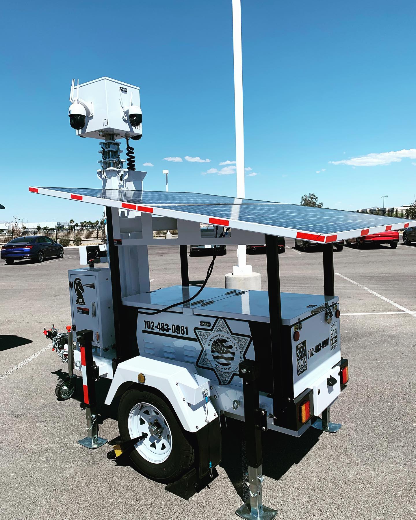 Mobile solar security trailer St. George