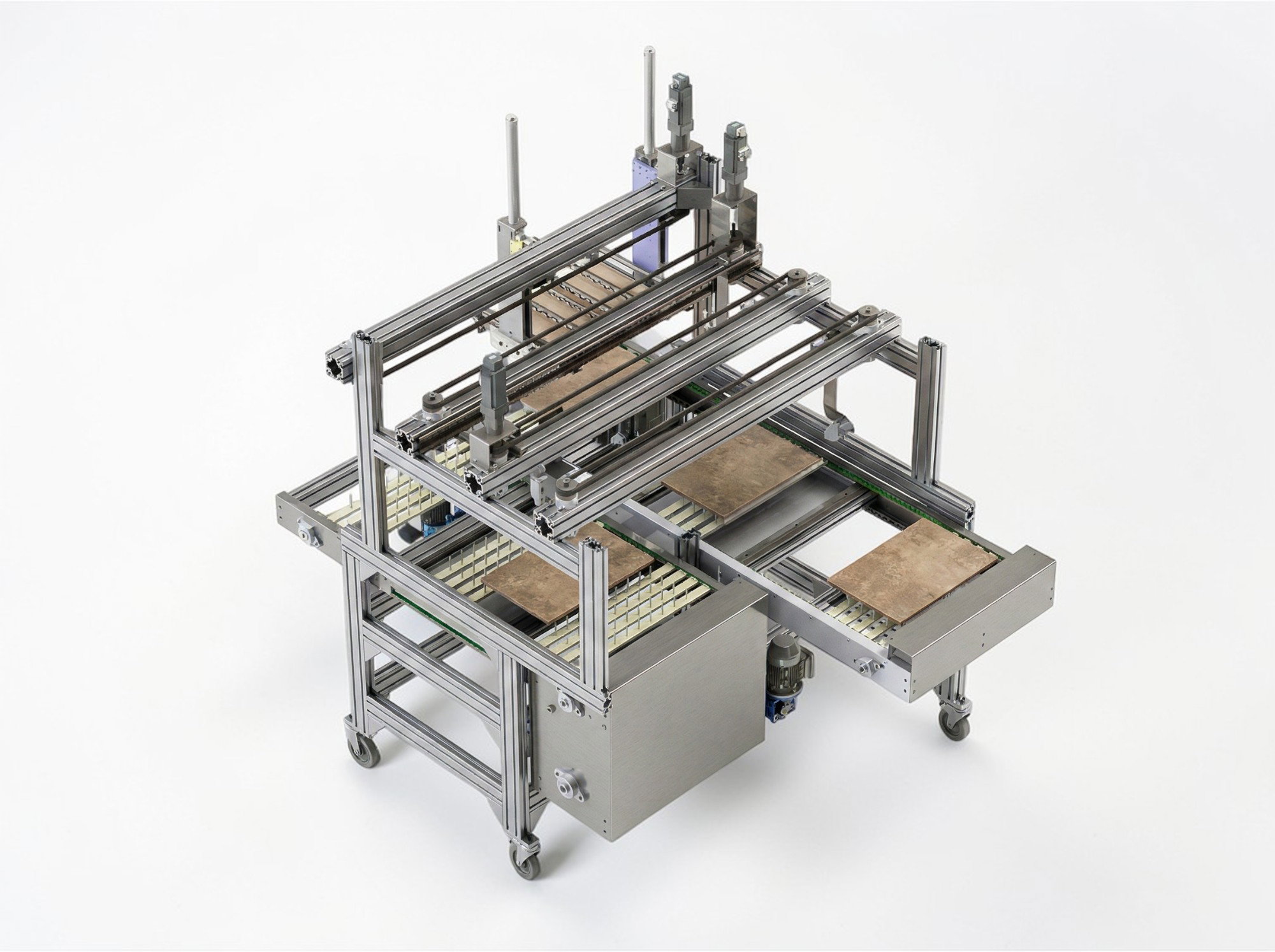 Ceramic tiles coating station