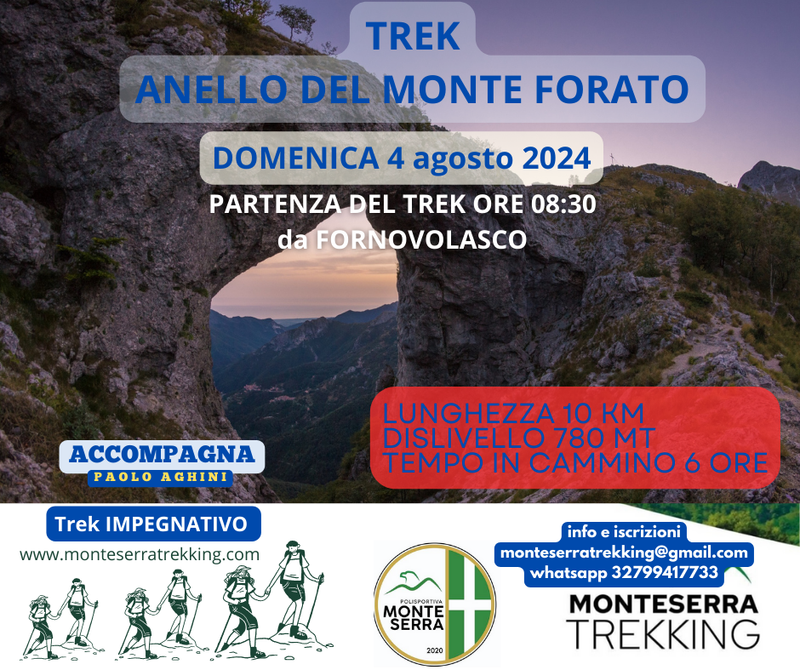 Trek Anello Monte Forato da Fornovolasco
