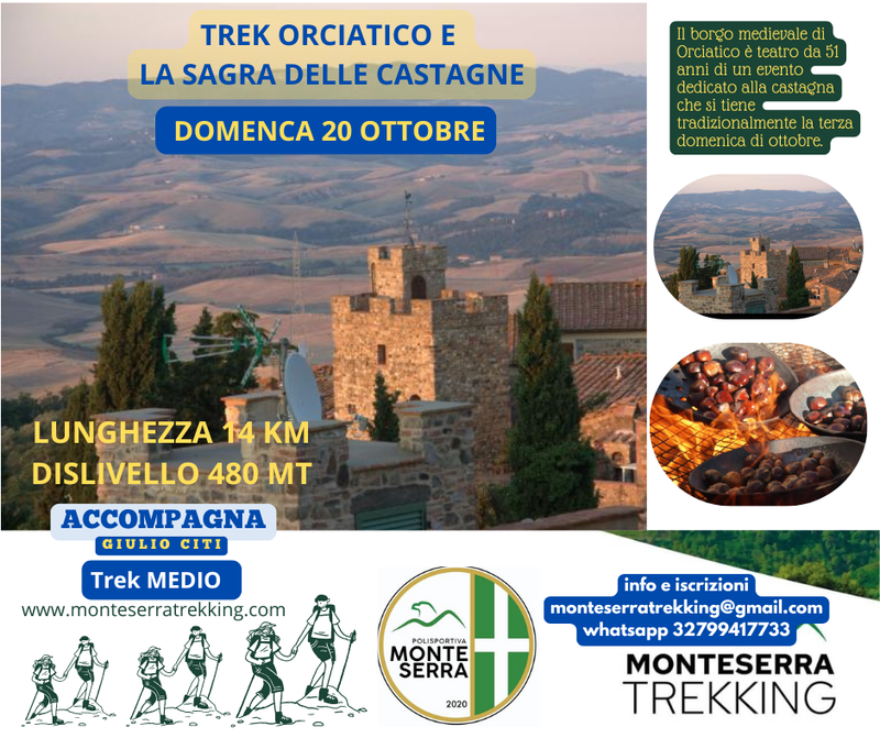Trek Orciatico e la Sagra delle Castagne