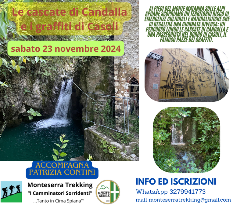 Trek Le cascate di Candalla e i graffiti di Casoli