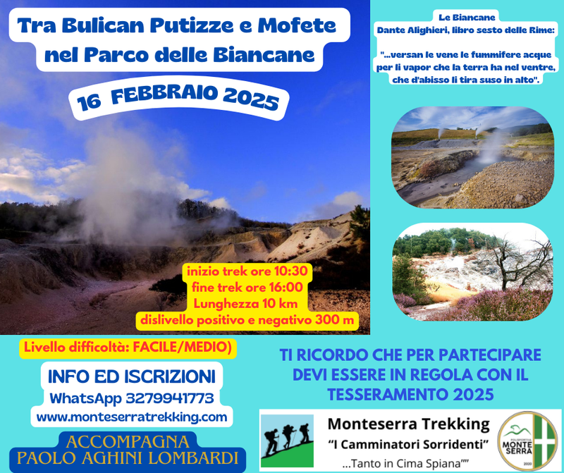 Tra Bulican Putizze e Mofete  nel Parco delle Biancane