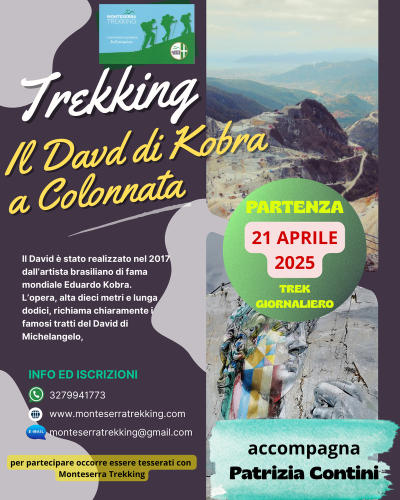 Trek da Colonnata al David di Kobra