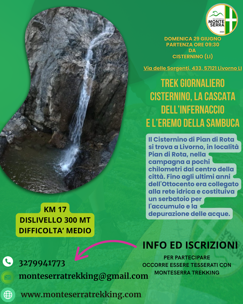 Trek Cisternino, la cascata dell'Infernaccio e l'Eremo della Sambuca