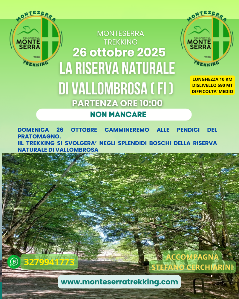 TREKKING RISERVA NATURALE DI VALLOMBROSA