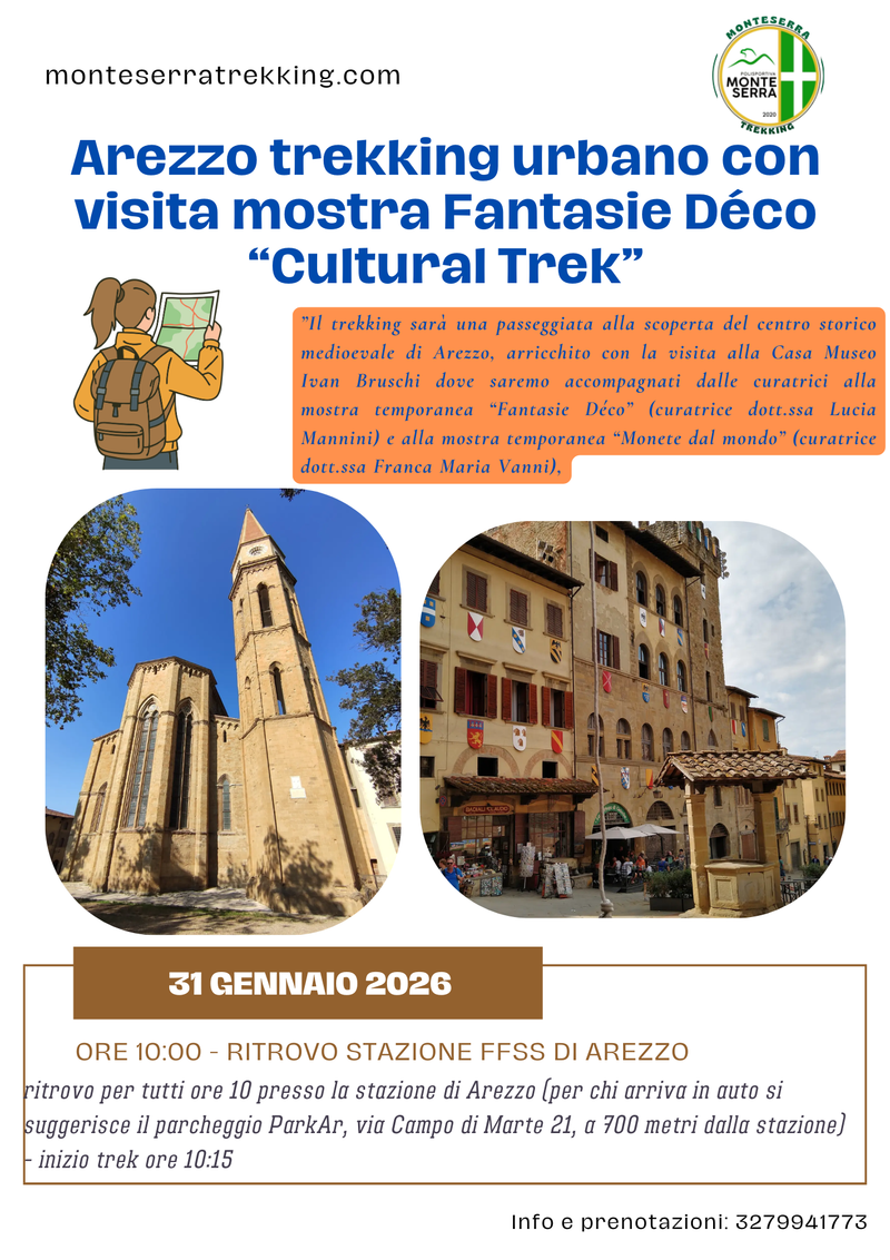 Arezzo, Trek Urbano con visita fantasie decò