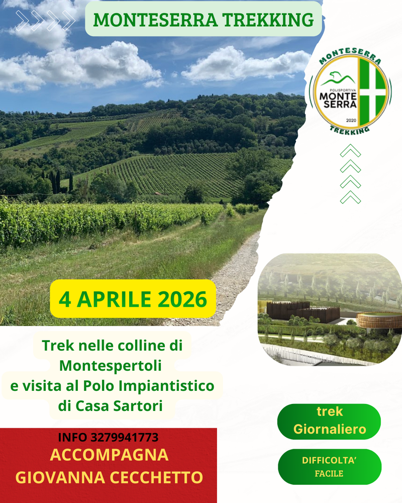 Trek nelle Colline di Montespertoli e visita al Polo impiantistico di casa Sartori