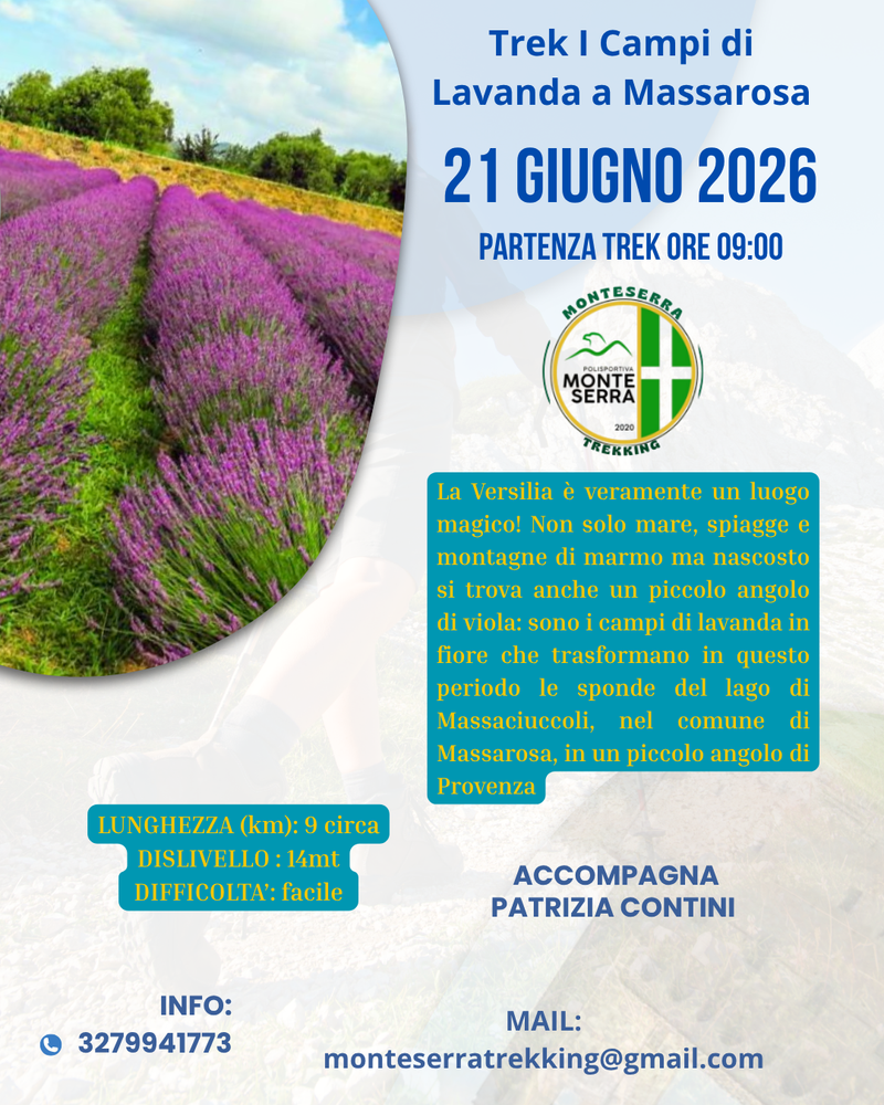 Trek I campi di lavanda in Versilia