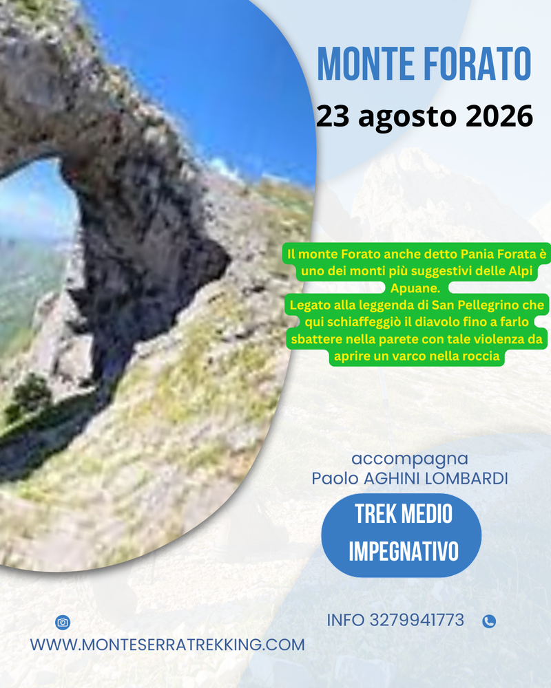 Trek Anello Monte Forato da Fornovolasco
