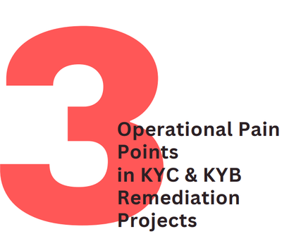 3 Operational Pain Points in KYC & KYB Remediation Projects