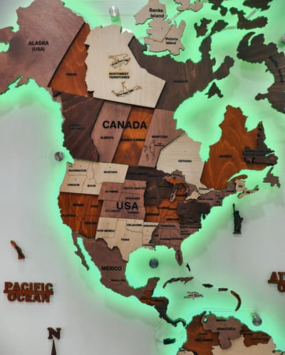 3D LED World Map