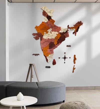 3D India Map