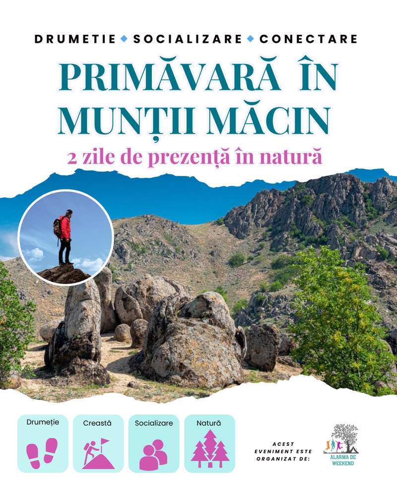 Primăvară în Munții Măcin - 2 zile de prezență în natură