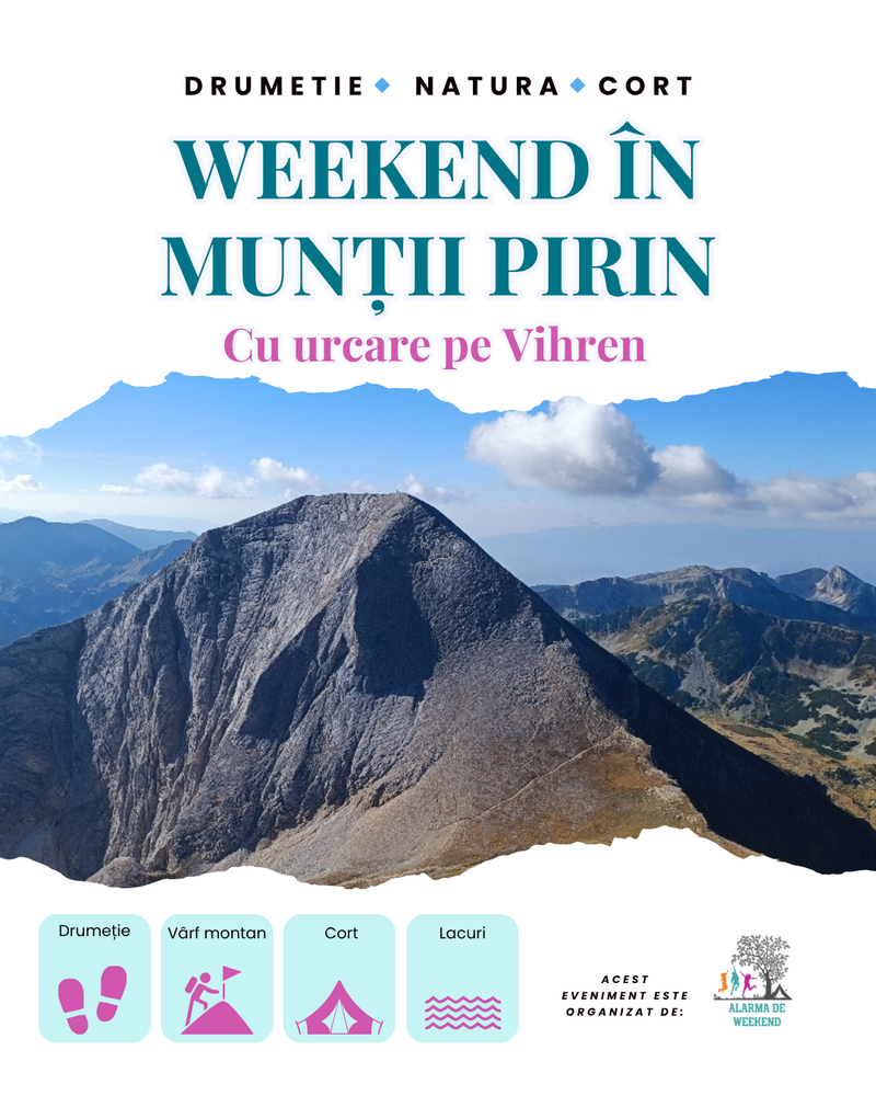 Weekend in Munții Pirin - cu urcare pe Vihren