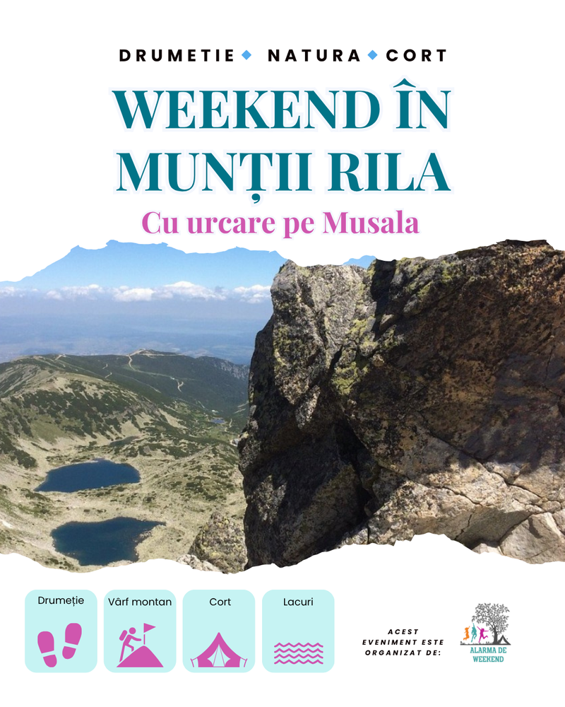 Weekend în Munții Rila - cu urcare pe Musala