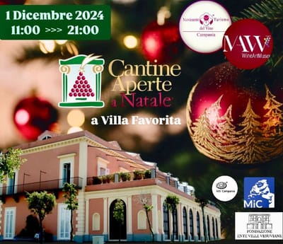 Cantine Aperte a Natale alla Villa Favorita di Ercolano