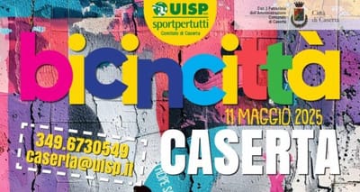 A Caserta domenica 11 maggio, Bicincittà-Bimbimbici 2025 una giornata all’insegna della mobilità sostenibile per grandi e piccini