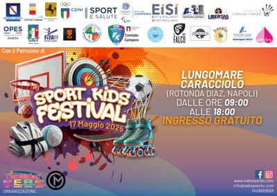 Al via domani la prima edizione dello Sport Kids Festival, l’evento sportivo dedicato ai più piccoli e alle loro famiglie