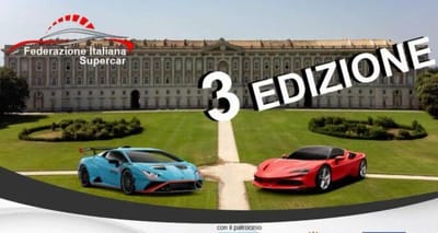 Ferrari e Lamborghini: raduno supercar a Caserta