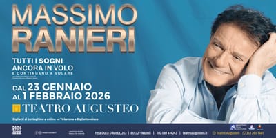 Massimo Ranieri torna al Teatro Augusteo con “Tutti i sogni ancora in volo… e continuano a volare”