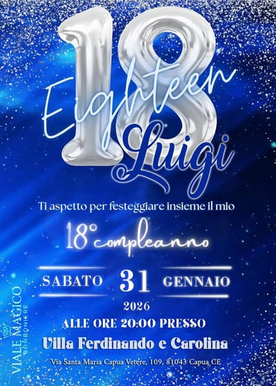 “Luigi’s Chapter 18”: la festa per i 18 anni di Luigi De Carlo