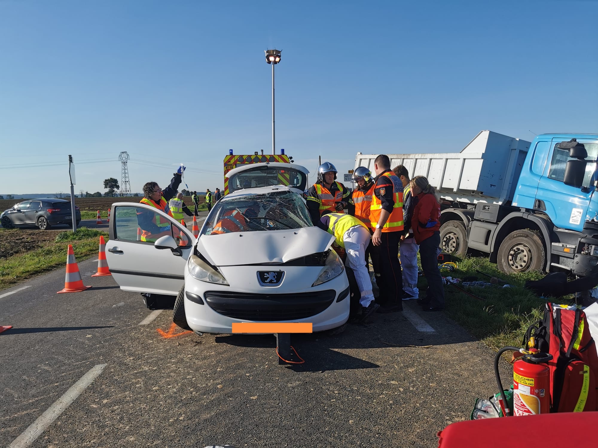 voiture contre camion