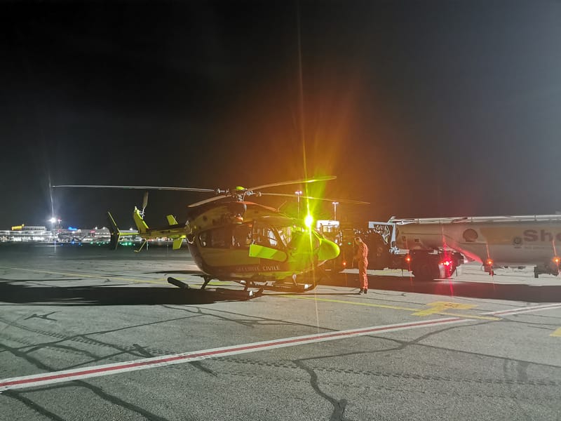 Brûlé grave de nuit