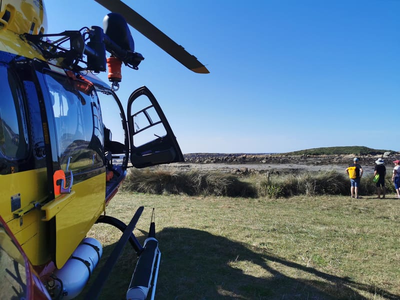 Evacuation sur l'archipel de Chausey