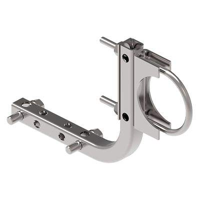 Rosemounte B4 In-Line Mounting Bracket 2-in Pipe Mount Bolts Stainless Steel with Rosemounte 2088/3051/4088/2051