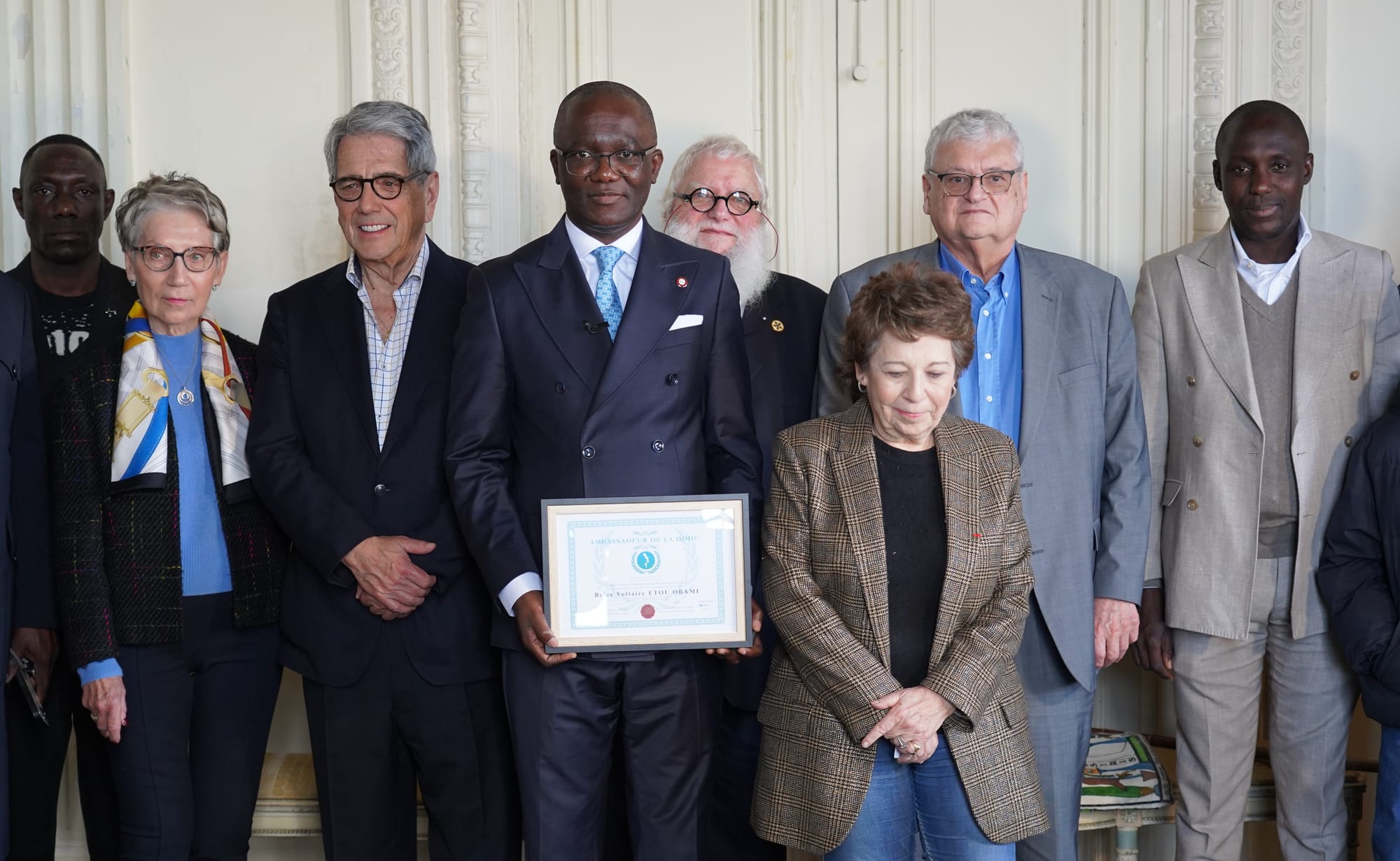BRICE VOLTAIRE ETOU OBAMI NOMMÉ AMBASSADEUR DE DÉCLARATION UNIVERSELLE DES DROITS DE L'HUMANITÉ