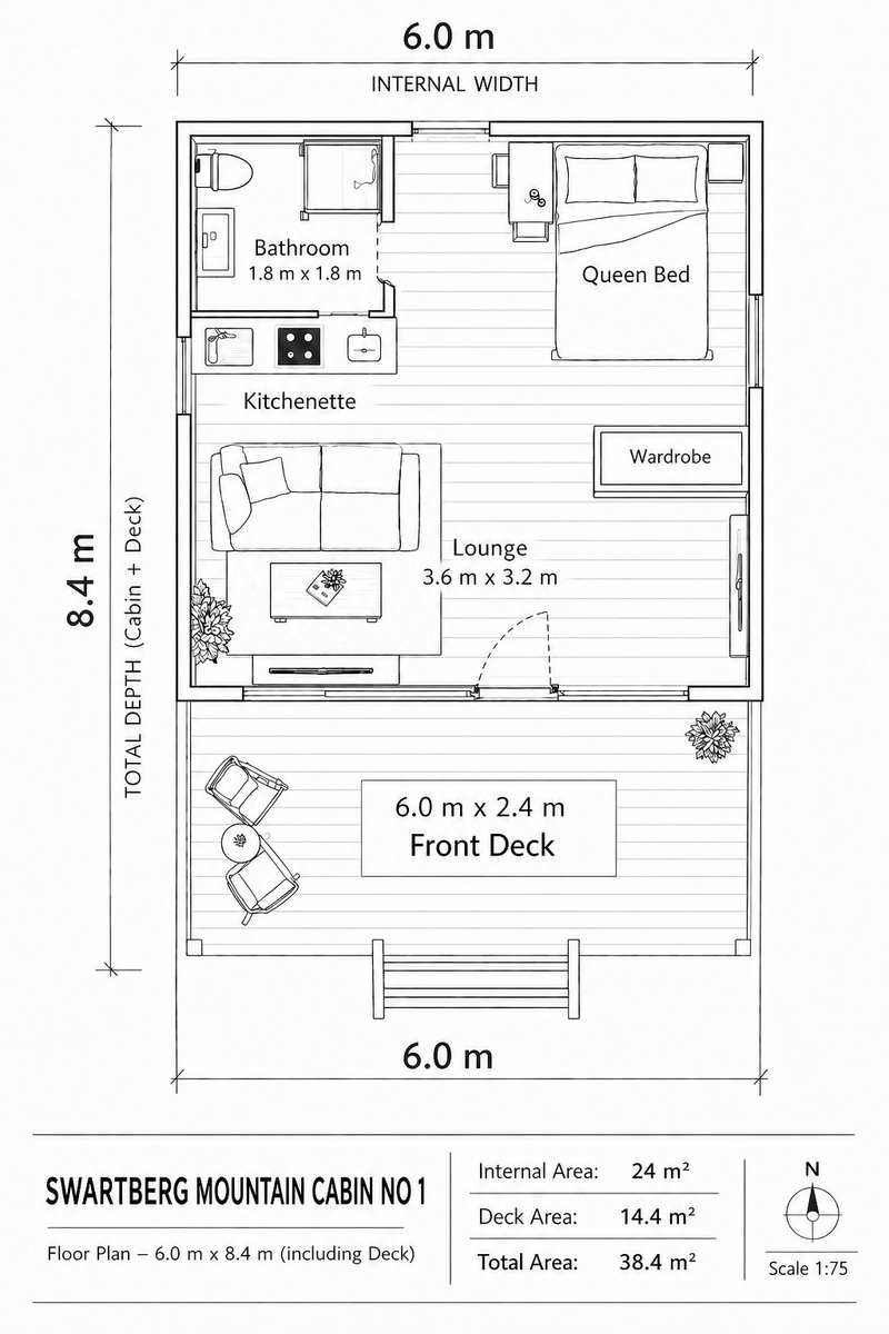 Floor Plan - Mountain Cabin 1
