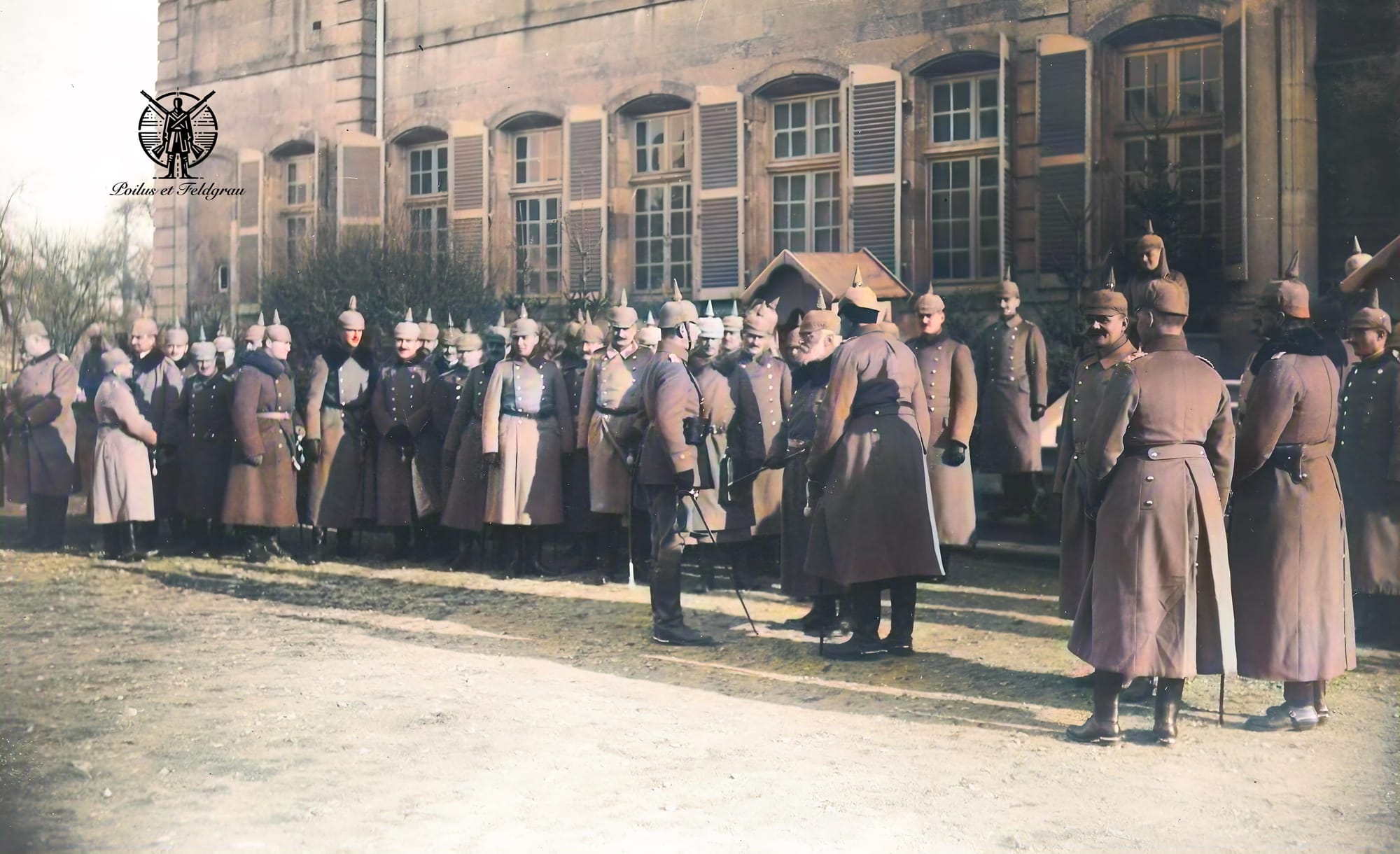 Arrivée de Louis III à Saint Benoît le 30 janvier 1915