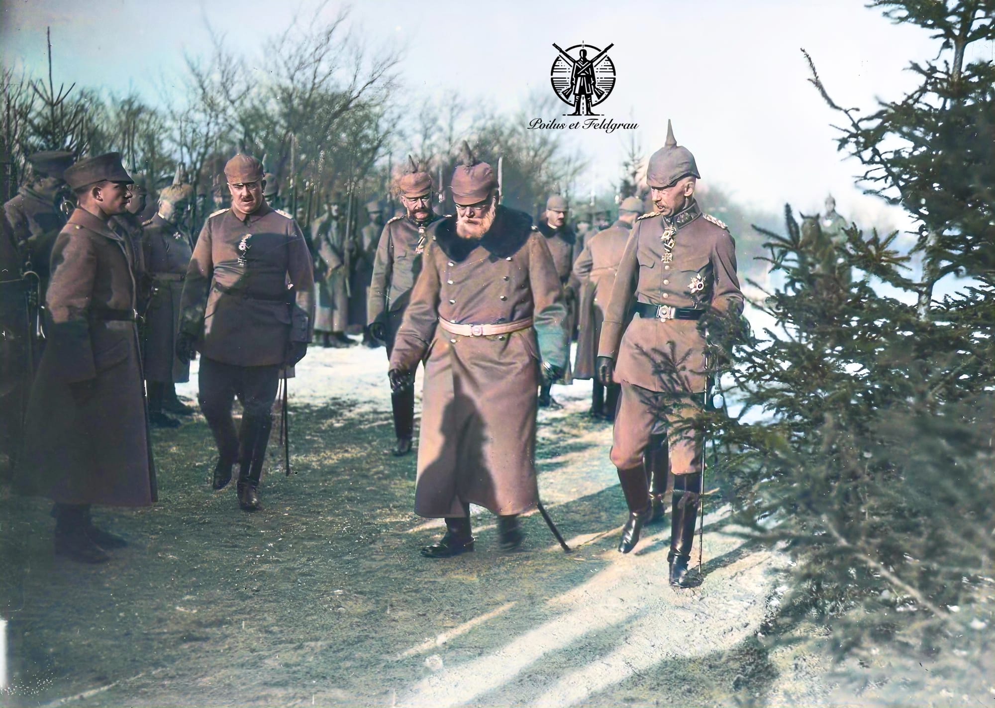 Le roi Louis III et le général von Strantz à Chambley
