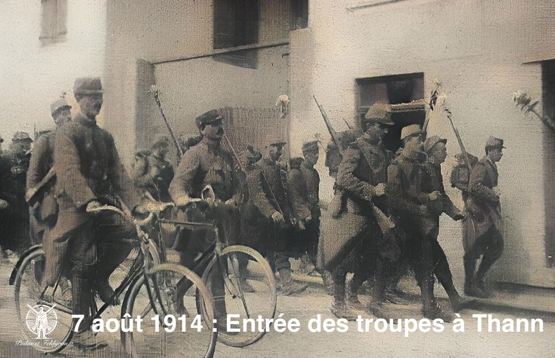 7 et 8 août 1914 : Les troupes françaises à Thann et Mulhouse