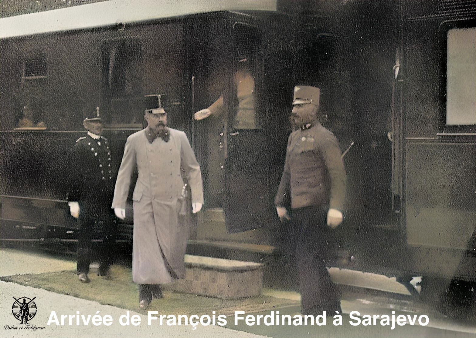 Arrivée de François Ferdinand à Sarajevo