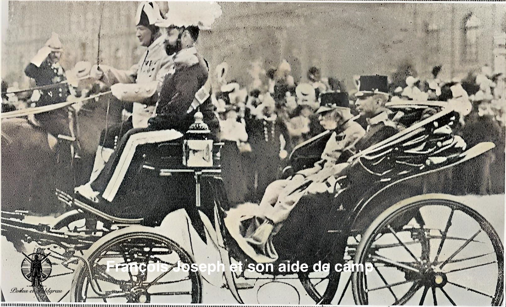 Les funérailles du couple princier d'Autriche le 4 juillet 1914