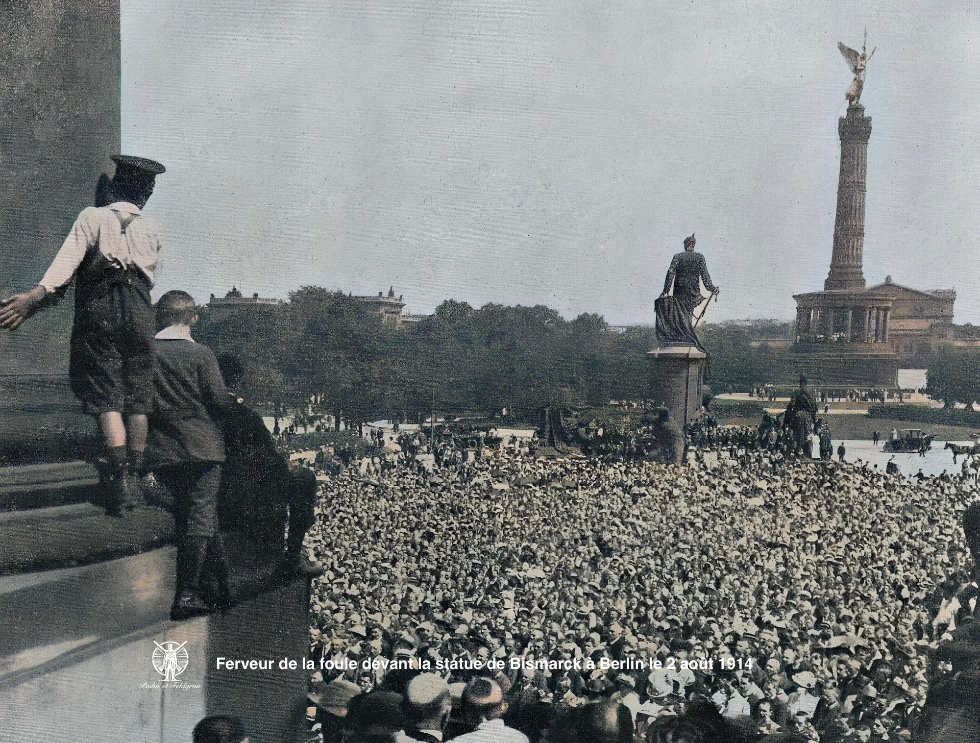 2 août 1914 : A Berlin, la foule en liesse