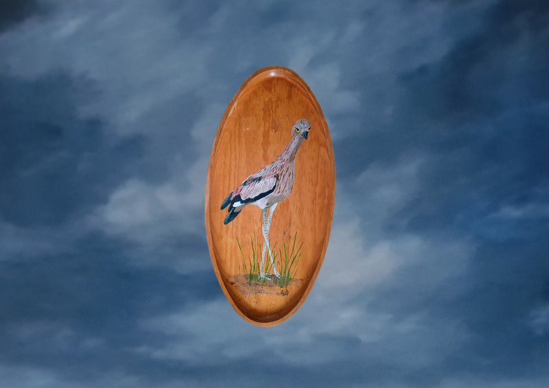 27. Curlew on timber plate  $95