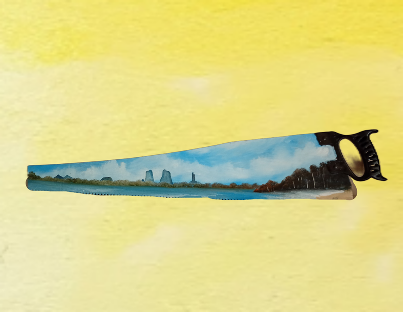 6. Steel handle saw. $120