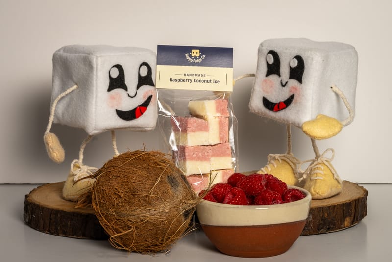 Raspberry Coconut Ice