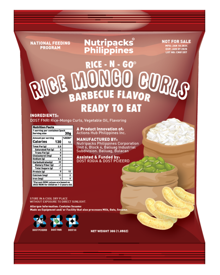 Rice Mongo Curls Barbecue – Healthy Crunch | DOST-FNRI | Rice-N-Go®