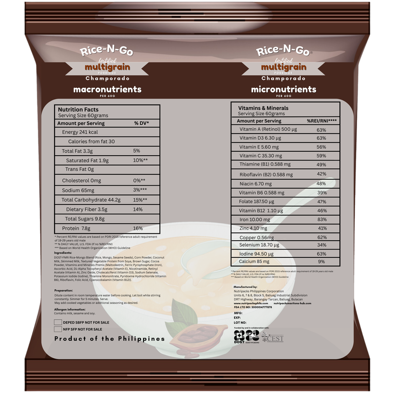 Rice-N-Go® RTC Ginataang Munggo with Alugbati Multigrain Por