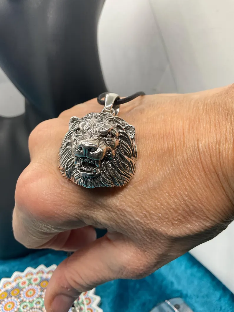 LARGE Roaring Lion Pendant