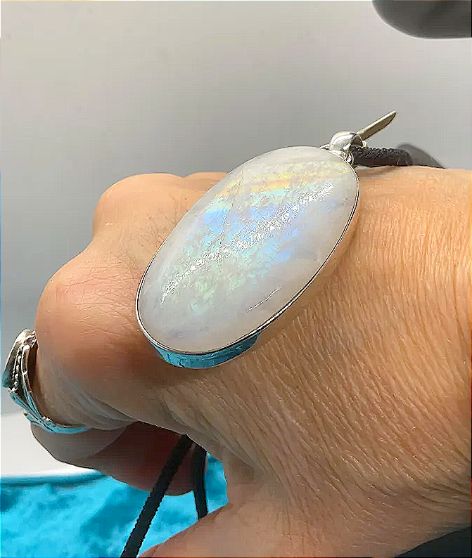 Rainbow Moonstone Pendant