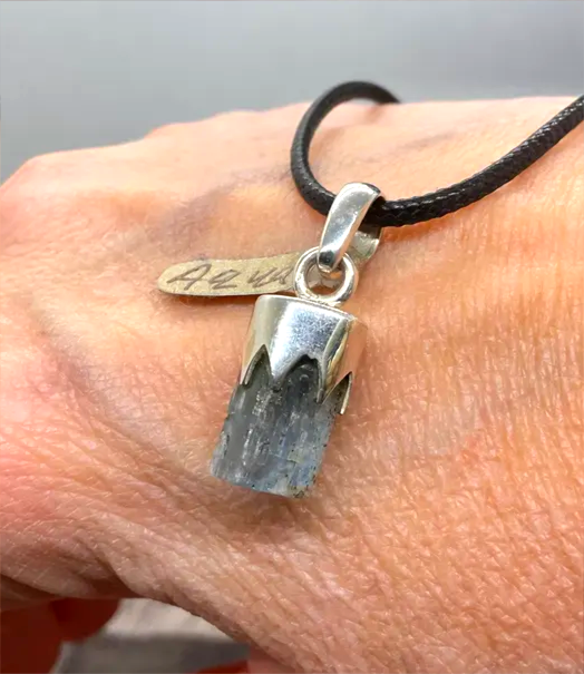 Raw Aquamarine Pendant