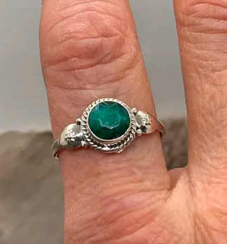 Emerald Raw Ring