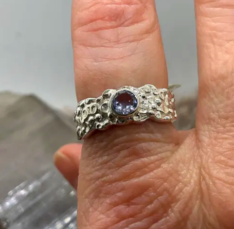Sterling silver Tanzanite ring