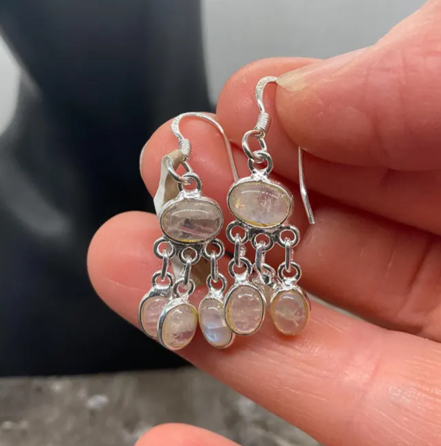 Moonstone Drop Earrings